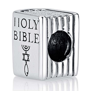 Messianic Bible Bead Bracelet Charm, Sterling Silver. 25% OFF*